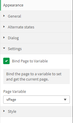 Bind page