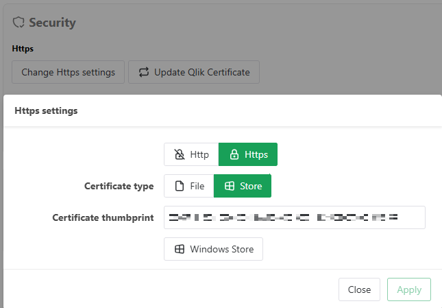 Https settings