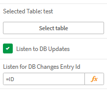 Listen to db updates